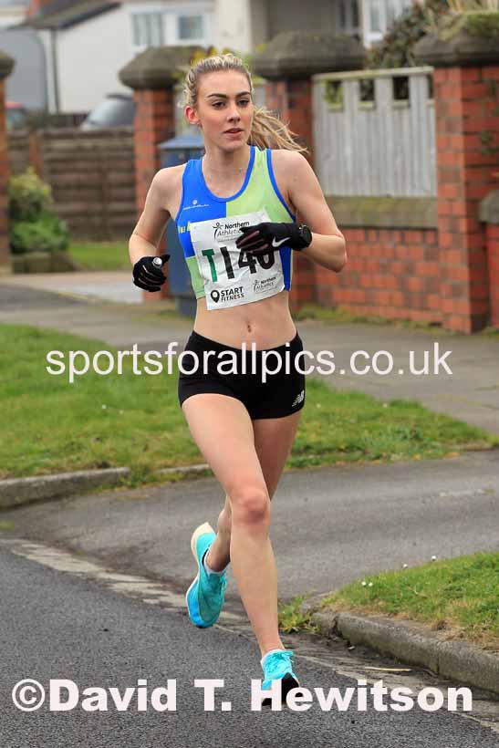 Senior womens 6 Stage 2023 Northern Mens 12 stage and Womens 6 Stage Relays and Young Athletes, Redcar. Photo: David T. Hewitson/Sports for All Pics